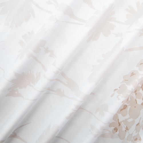 Pościel z bawełny satynowej Satynlove 220x200 w beżowe kwiaty