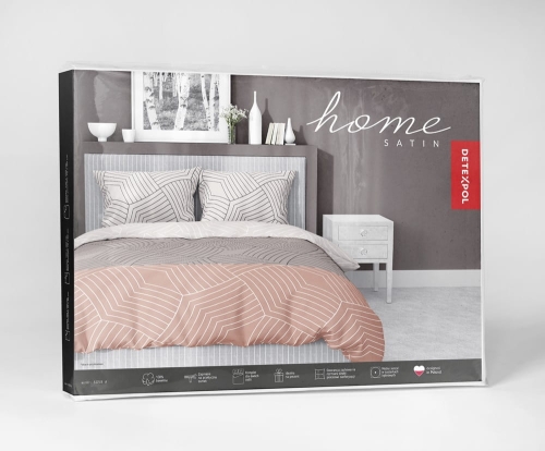 Pościel satyna bawełniana Home Satin 220x200 w odcieniach brązu