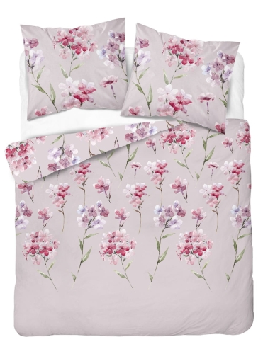 Pościel flanelowa różowa 220x200 w kwiaty