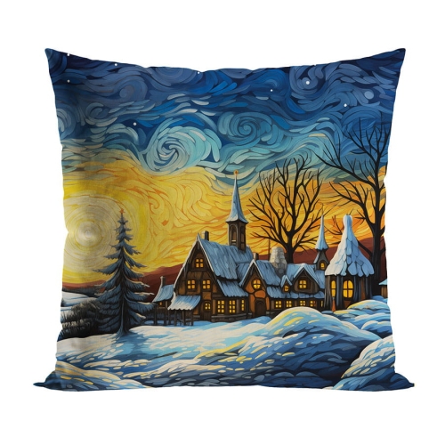 Poszewka świąteczna 40x40 Malowane Miasteczko