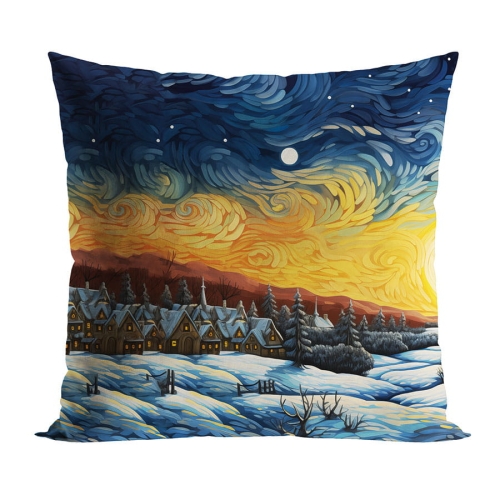 Poszewka świąteczna 40x40 Malowane Miasteczko