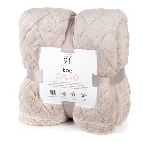Koc Caro 150x200 beżowy