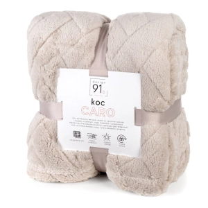 Koc Caro 170x210 beżowy