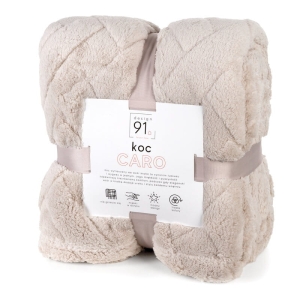 Koc Caro 200x220 beżowy