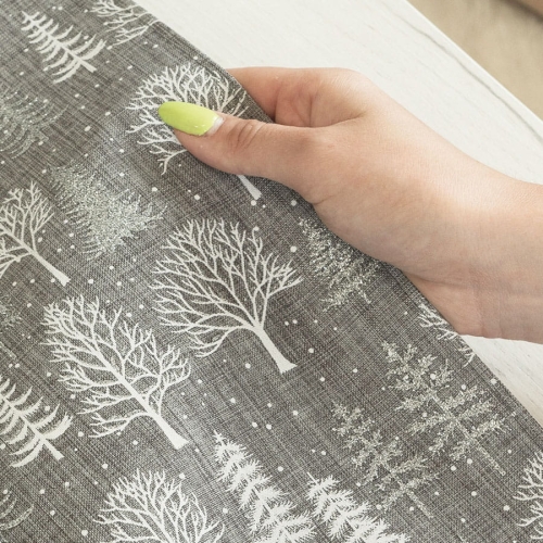 Bieżnik świąteczny Zimowa Magia 50x100 Szary