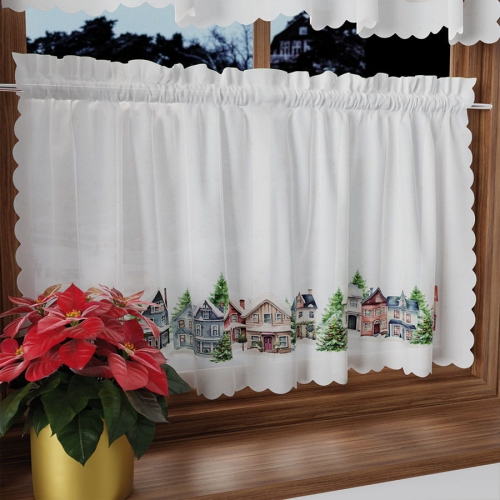 Zazdrostka świąteczna gotowa 40x100 Zimowe Miasteczko