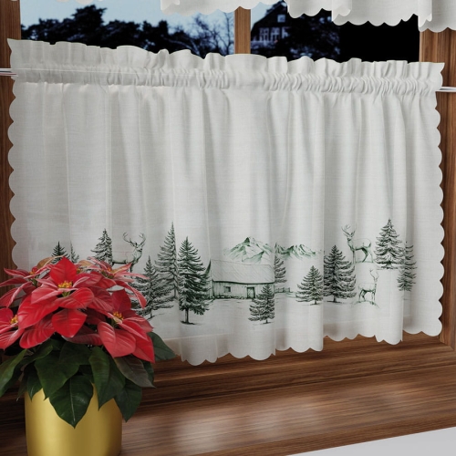 Zazdrostka świąteczna gotowa 40x100 Zimowy Krajobraz