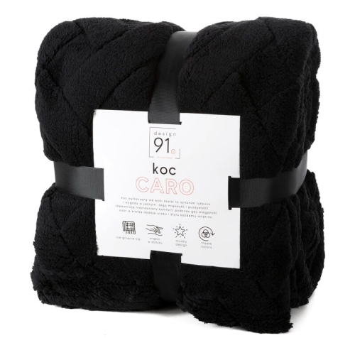Koc Caro 170x210 czarny