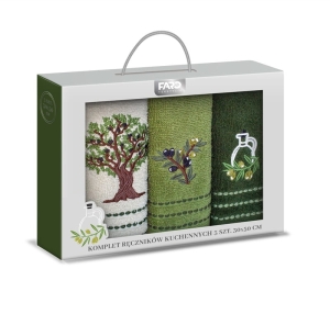 Zestaw kuchennych ręczników 30x50 Oliwki