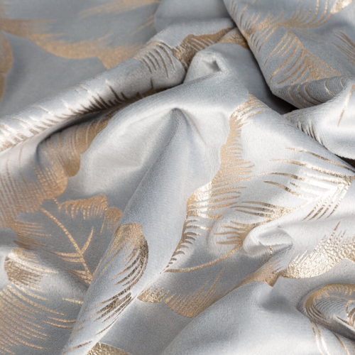 Zasłona Milena 140x250 srebrno szampańska przelotki