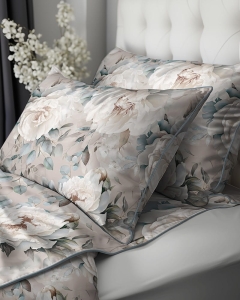 Pościel z perkalu 220x200 piwonie Lame Percale