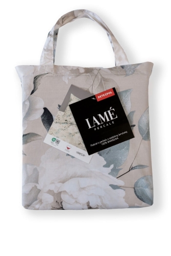 Pościel z perkalu 220x200 piwonie Lame Percale