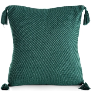 Poszewka Ciemno Zielona 45x45 Chwosty