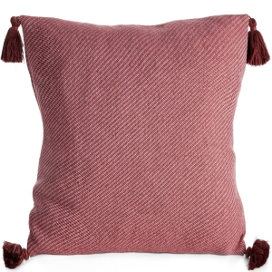 Poszewka Ciemno Różowa 45x45 Chwosty