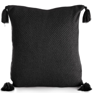 Poszewka Czarna 45x45 Chwosty