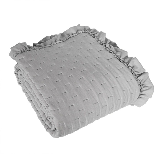 Narzuta Savona 170x210 Szara z Falbanką