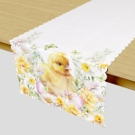 Bieżnik wodoodporny 38x140 Kurczaczek Wielkanocny