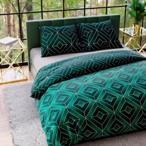 Komplet pościeli z bawełny satynowej 220x200 Saphira