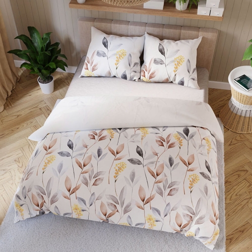 Komplet pościeli z bawełny satynowej 160x200 Zaria