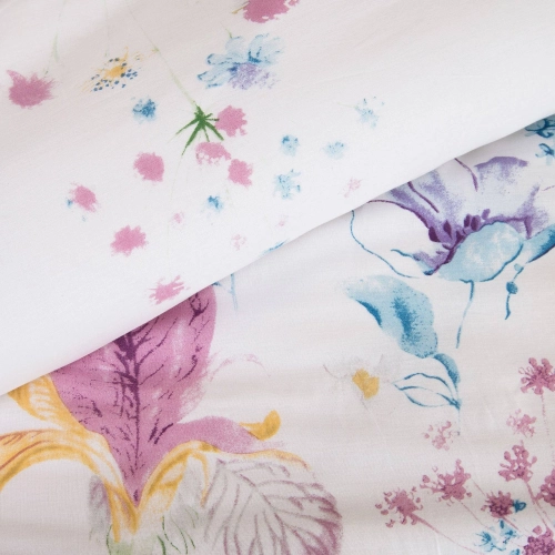 Pościel bawełniana Kolorowe Kwiaty 220x200 Cottonlove