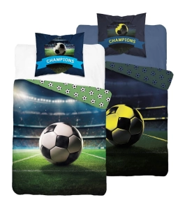 Pościel bawełniana dziecięca świecąca 140x200 Stadion
