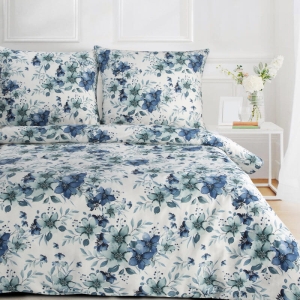 Komplet pościeli z bawełny satynowej Spring 220x200 Romantyczny Kwiatowy Wzór 