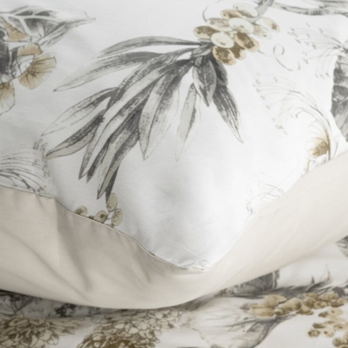 Komplet pościeli z bawełny satynowej Spring 160x200 roślinny motyw