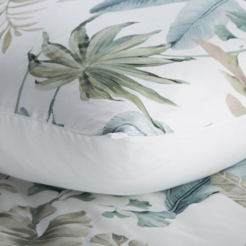 Komplet pościeli z bawełny satynowej Spring 160x200 w tropikalne liście