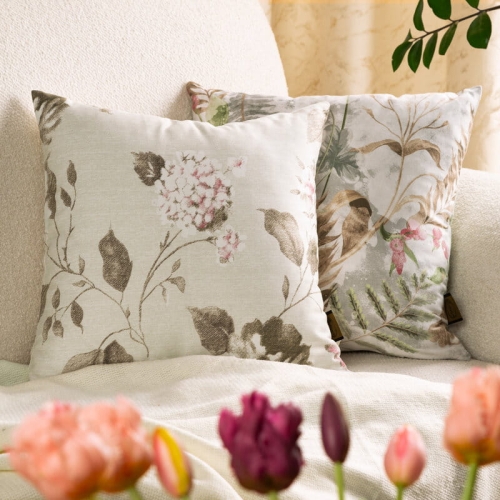 Poszewka z bawełny satynowej Spring 40x40 delikatny kwiatowy motyw