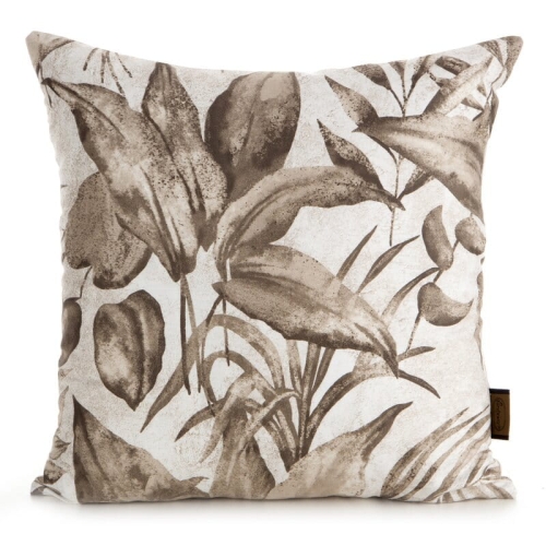 Poszewka z bawełny satynowej Spring 40x40 kompozycja roślin i liści 