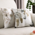 Poszewka z bawełny satynowej Spring 40x40 roślinny motyw