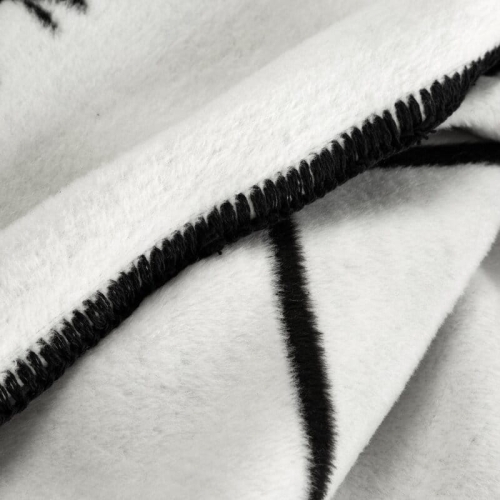 Koc Minge 220x240 Biało Czarny