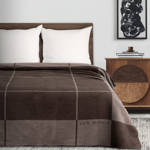 Koc Minge 220x240 Brązowo Beżowy