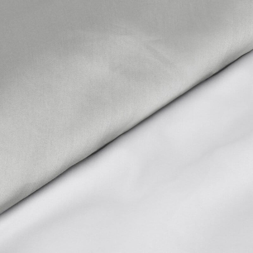 Ekskluzywna pościel biało srebrna 220x200 