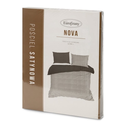 Ekskluzywna pościel srebrno stalowa 220x200