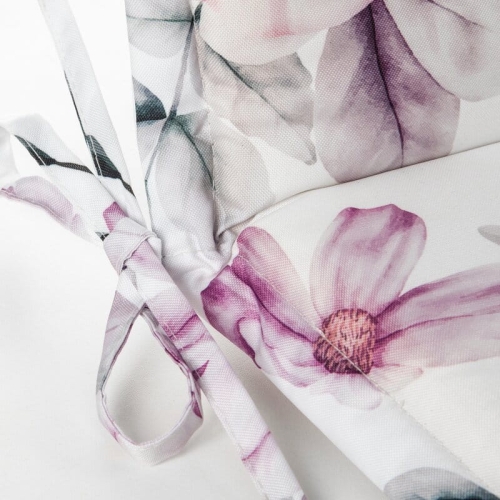 Siedzisko wodoodporne do ogrodu - różowe kwiaty