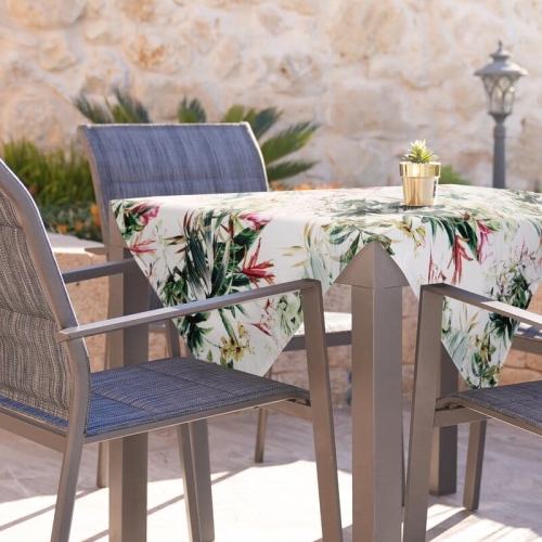 Serweta wodoodporna 85x85 do ogrodu - tropikalny wzór