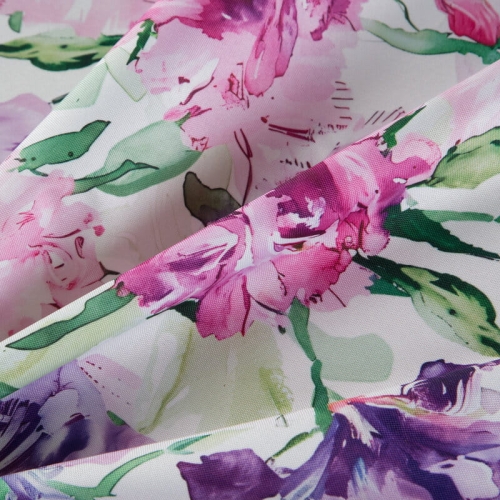 Obrus wodoodporny okrągły 150cm do ogrodu - piwonie i irysy