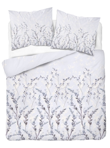 Komplet pościeli z satyny bawełnianej 160x200 w drobne gałązki Home Satin