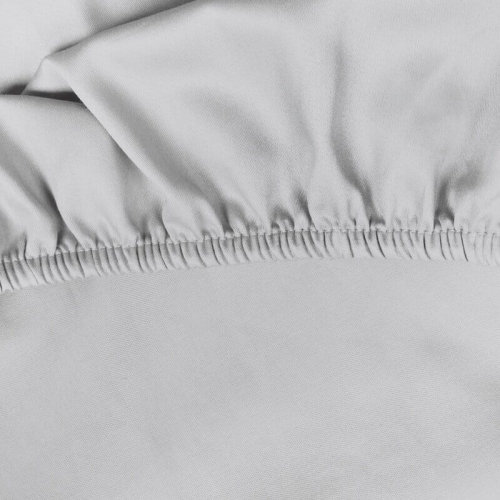 Prześcieradło D91 220x240 jersey z gumką w kolorze srebrnym