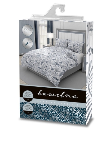 Pościel bawełniana Elegant 160x200 w liście