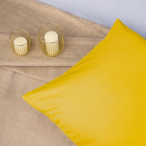 Poszewka 40x40 żółta