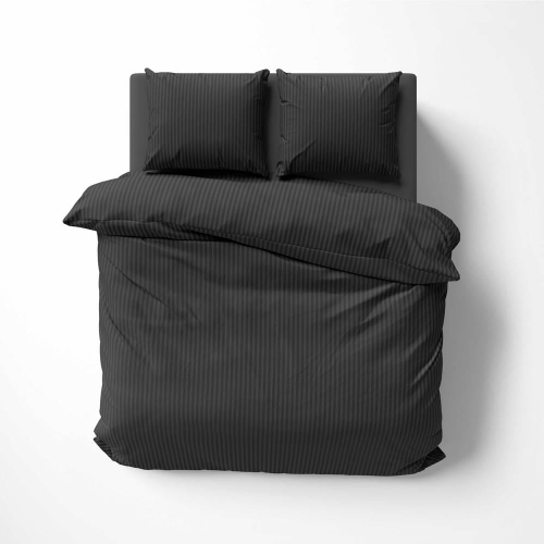 Pościel adamaszkowa Pure 180x200 czarna