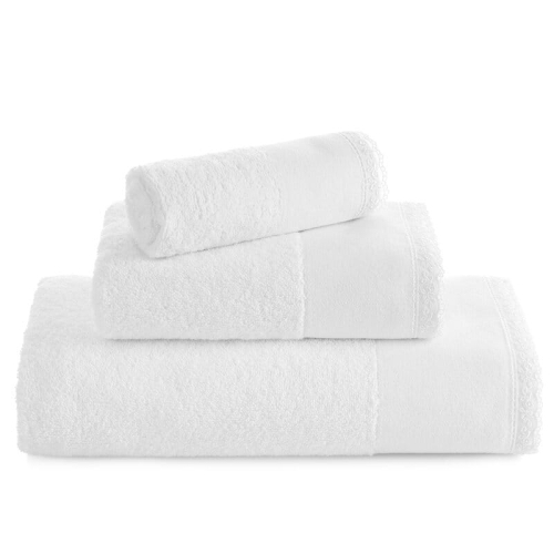 Ręcznik bawełniany Emi 50x90 biały z koronką