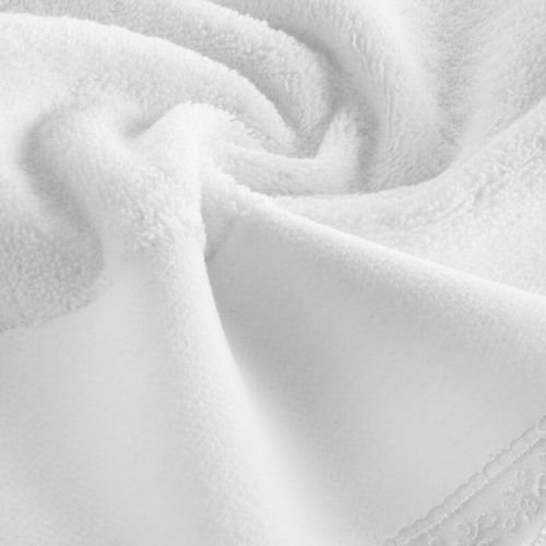 Ręcznik bawełniany Emi 50x90 biały z koronką