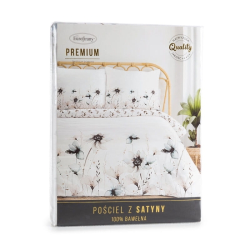 Pościel Premium bawełna satynowa 220x200 Kwiaty