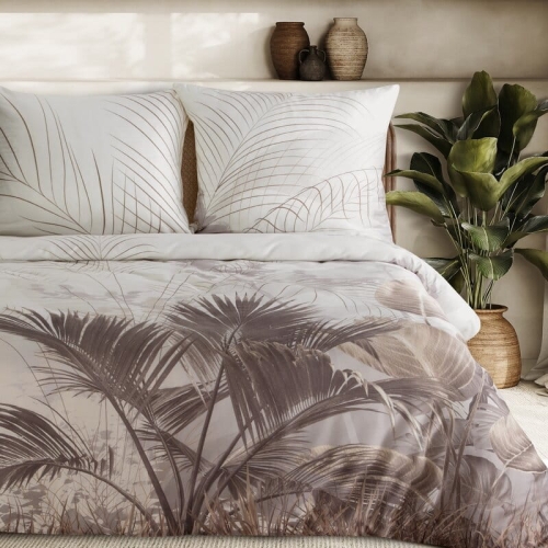 Pościel Premium bawełna satynowa 160x200 Tropikalne Liście