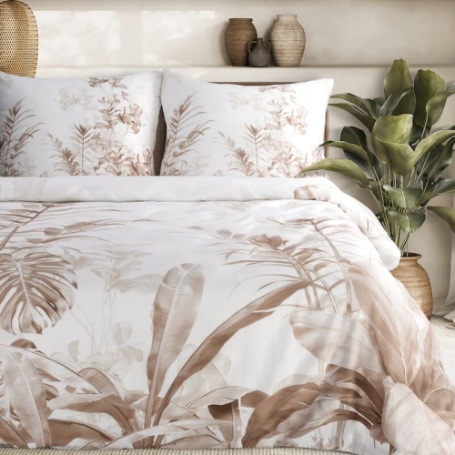 Pościel Premium bawełna satynowa 160x200 Egzotyczne Liście
