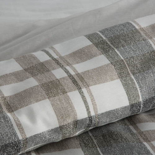 Komplet pościeli z bawełny satynowej Spring 220x200 krata