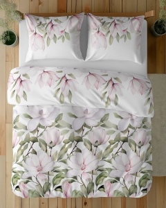 Pościel bawełniana 100% 220x200 w magnolie